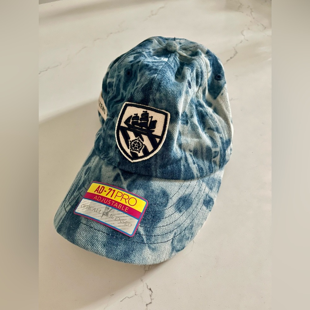 NWT! Manchester City Tie-Dye Baseball Hat by Fan Ink (One Size Adjustable)